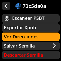 Selección de formato de dirección