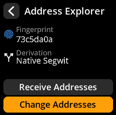 Change address option