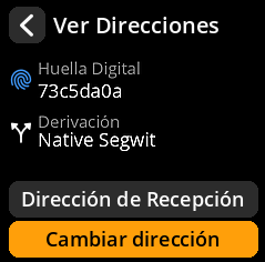 Opción de cambio de dirección
