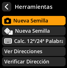 Seleccionar nuevo método de semilla