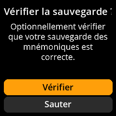 Settings selection menu
