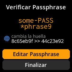 Pantalla de revisión de contraseña